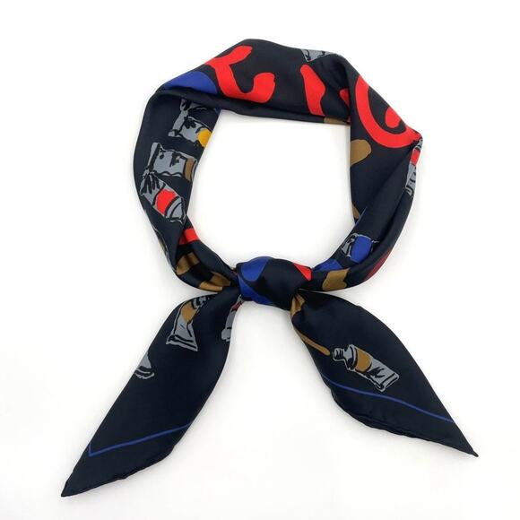 Louis Vuitton 33” Silk Scarf Paint Pattern Black W/Box LV Paint Tube Scarf - Picture 7 of 16